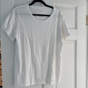 Nili Lotan White Short Sleeve Crewneck Tee